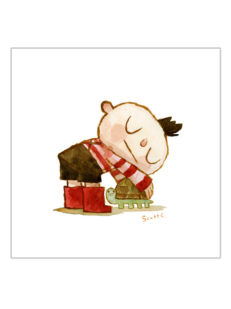 Turtle Hug Print