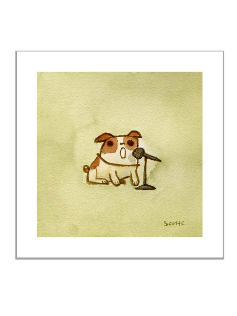 Mic Dog Print