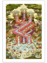 Hedgehog Water Park Print Hedgehog Water Park Print