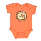 Hedgehog Enjoying Ice Cream Infant One Piece Hedgehog Enjoying Ice Cream Infant One Piece