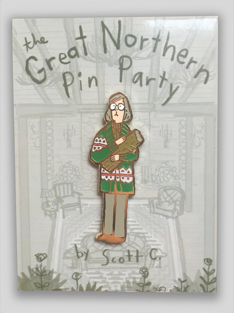 Log Lady Enamel Pin