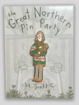 Log Lady Enamel Pin