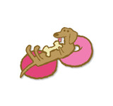 Weiner Dog Tuber Enamel Pin Weiner Dog Tuber Enamel Pin