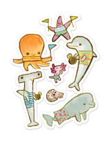 Ocean Life Sticker Sheet Ocean Life Sticker Sheet
