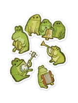 Frog Band Sticker Sheet Frog Band Sticker Sheet
