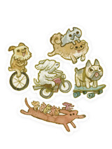 Dogs-on-the-Go Sticker Sheet Dogs-on-the-Go Sticker Sheet