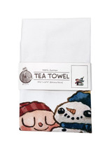 Snowman Hug Tea Towel Snowman Hug Tea Towel