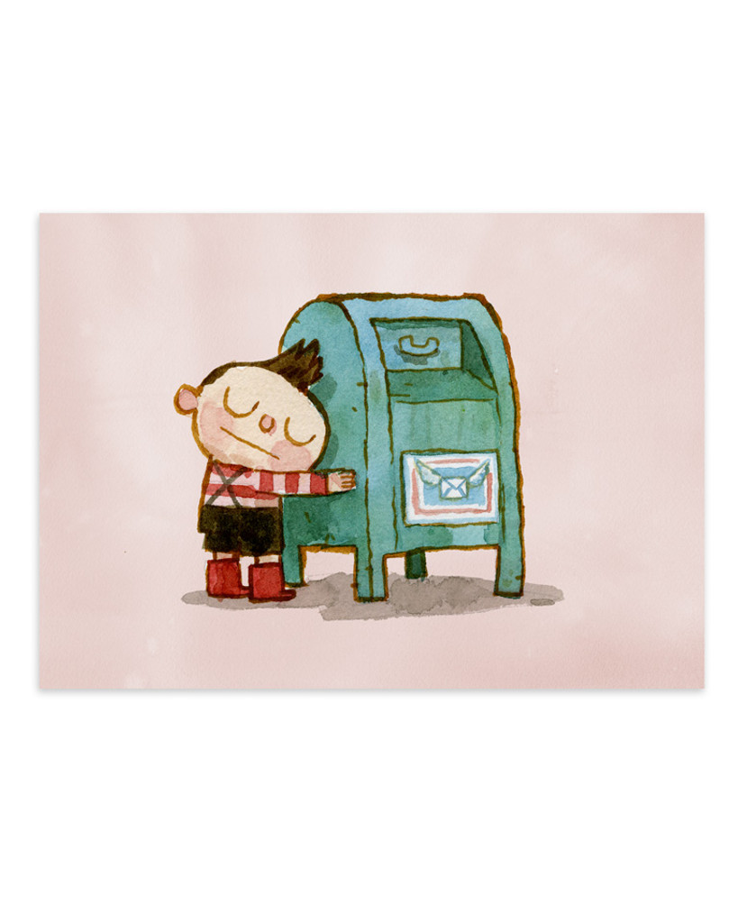 Hug Machine: We Love Our Post Office Postcard