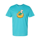 Tubing Dog Adult Tee Shirt Tubing Dog Adult Tee Shirt