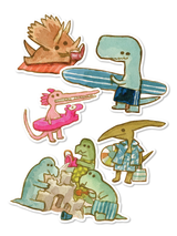 Dino Beach Sticker Sheet Dino Beach Sticker Sheet